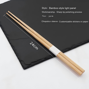Baguettes japonaises en bambou à pointe, imprimées avec motifs artistiques, personnalisées, emballées dans une pochette en papier, pour la restauration - Product Image 5
