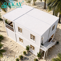 AKAY Nuevo Modelo de Casas Prefabricadas de Instalación Rápida, Casa Modular Expandible Tipo Contenedor con Terraza y Ventanas de Piso a Techo