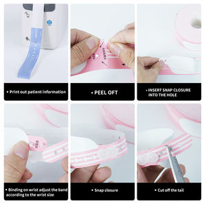 LW02 ZD510 QR Code Papier synthétique médical pour hôpital Bracelet blanc d'identification du patient 10006995K pour zèbres - Product Image 5