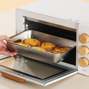 Plateau de service multifonctionnel en acier inoxydable Syh1066 avec couvercle en silicone pour la conservation des aliments, idéal pour la restauration (vente en gros) - Product Image 5