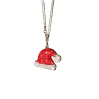 Pendentif créatif pour rétroviseur de voiture, Père Noël incrusté de diamants, en argile et strass, série de Noël, ornement suspendu pour voiture