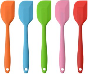 Spatule en silicone résistante à la chaleur pour la cuisine, grattoir pour gâteau, crème, pâtisserie, beurre, pâte, mélange, cuisson, pâtisserie - Product Image 2