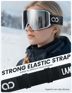 Lunettes de ski Lamicall SG01 grande taille, verres toriques, anti-buée, UV400, <span class=keywords><strong>vision</strong></span> large, <span class=keywords><strong>masque</strong></span> de neige sans monture, à porter par-dessus des lunettes - Product Image 4