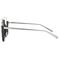 Gafas de Acetato y Aleación Borregls, Diseño de Marca para Mujer, Montura Cuadrada Extra Grande, Gafas de Gran Tamaño para Hombre, Lentes Ópticas 150257