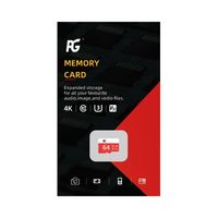 Tarjeta de Memoria Mini SD Original de la Marca PG, 16/32/64 GB, TF C10, para Grabación 4K, Cámara y DVR, de Plástico