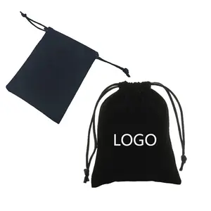 Wholesale Promotional Luxury Jewelry Velvet Bag Jewelry Packing Pouch Small Drawstring Gift Velvet Bag