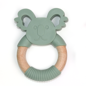 Koalae <span class=keywords><strong>anneau</strong></span> de <span class=keywords><strong>dentition</strong></span> en Silicone sans BPA pour bébé, jouets amusants, pendentif de <span class=keywords><strong>dentition</strong></span>, Animal de dessin animé - Product Image 1