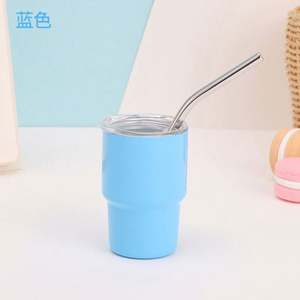 Vasos de Vino Sublimables al por Mayor de 3oz, de Doble Pared de Acero Inoxidable, Mini Vasos de Chupito de 3oz con Tapa y Pajita - Product Image 3