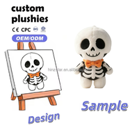 Jouets en peluche d'Halloween, animaux en peluche mignons et effrayants, poupées de vampire et de diable, douces et moelleuses, cadeaux pour enfants pour les fêtes d'Halloween