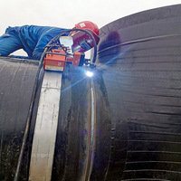 Machine de soudage orbitale automatique industrielle pour tuyaux et équipement robotisé pour pipelines avec roue magnétique pour tuyaux métalliques