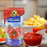 Usine chinoise en gros, ketchup en sachet de haute qualité, 200g, sauce tomate en sachet et ketchup en bouteille souple