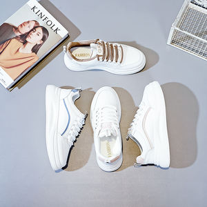 सदाबहार महिला कोरियन राउंड टो फीता-अप नया डिजाइन नरम शरद ऋतु आकार 35-40 महिलाओं के लिए - Product Image 3