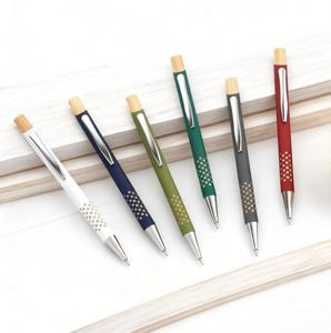 Stylo bille publicitaire en bambou écologique avec logo, stylo de signature de luxe, stylo personnalisé, idéal pour les cadeaux d'événements d'entreprise - Product Image 2