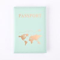 Étui de passeport personnalisé en cuir PU avec impression de lettres pour femmes et hommes, Housse de carte d'identité de voyage