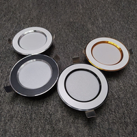 Spot LED encastrable 7W à trois couleurs AC220V pour plafond, maison, bureau, salon, intérieur, personnalisable, inspecté par QC
