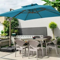 Parapluie Premium en aluminium robuste de style romain, imperméable, protection UV, résistant au vent, inclinable à 360 degrés, réglable, pour l'extérieur
