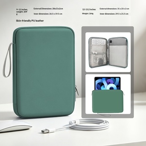 กระเป๋าใส่แท็บเล็ตหนัง PU ใช้ได้กับ iPad สำหรับ; กระเป๋าหิ้วแบบพกพาพร้อมซับในบุนวมสำหรับจัดเก็บและป้องกัน ผลิตในประเทศจีน - Product Image 6