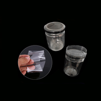 Flacon compte-gouttes en verre transparent de 30ml avec film rétractable en PVC transparent Surface brillante Bandes rétractables perforées souples