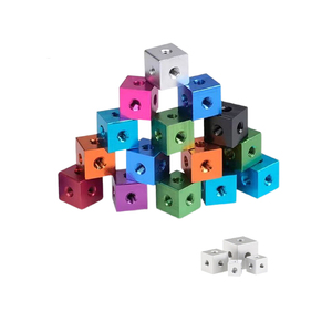 Nhôm hồ sơ hình chữ nhật hạt sáu mặt cố định khối kết nối hạt M3 M4 M5 M6 M8 M10 Acrylic khối khung - Product Image 2