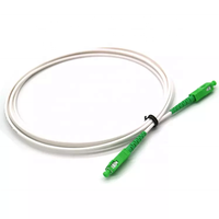 Jarretière à fibre optique blanche 1.5m 2m 3m 3.5m Cordon de raccordement SCAPC avec connecteur SCAPC Type G657a2 Jarretière à fibre optique blanche