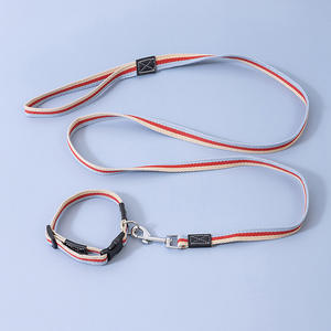 Cuerda para mascotas a rayas de 1,5 M de alta calidad con correa para perros encantadora de lona de 2M con gancho de Metal Arnés para perros directo de fábrica a la moda - Product Image 3