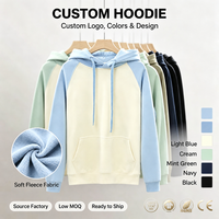 Sweat à capuche surdimensionné en molleton épais 380 g/m² avec blocs de couleur et manches raglan, personnalisable avec logo OEM pour les magasins de détail – Direct Usine