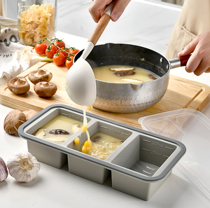 Recipiente de Almacenamiento de Alimentos de Silicona Multiusos <span class=keywords><strong>Besafe</strong></span> para Cocina, Apto para Microondas y Congelador, Organizador de Despensa para Alimentos Secos con Tapa - Product Image 3