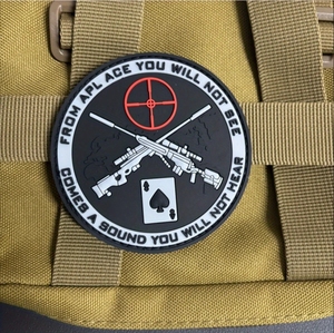 شارة تكتيكية من البي في سي على شكل بندقية قناص، ملصق للحقيبة وشريط للذراع - Product Image 4