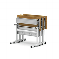 Meubles de bureau, table de conférence moderne et chaises, bureau pliable, table pliable, table de formation en métal, table pliable en acier au carbone