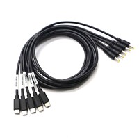 Câble d'alimentation USB Type-C mâle PD DC 5521/5525/4817 en cuivre pur avec gaine en PVC certifié CE/ROHS/FCC pour ordinateurs et imprimantes