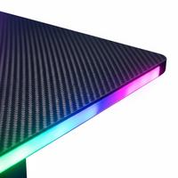 Escritorio Eléctrico Inteligente para Juegos, Mesa de Computadora Ajustable en Altura con Iluminación RGB en los Bordes