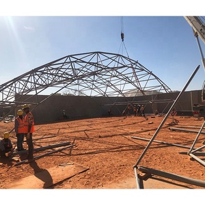 Gran lapso de diseño de la estructura de acero arco seco Sistema de <span class=keywords><strong>refugio</strong></span> del marco del espacio Bin carbón cobertizo de jardín - Product Image 1