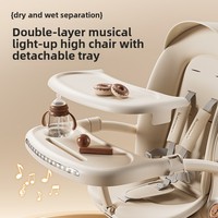 Poussette bébé pliable légère en alliage d'aluminium avec siège bidirectionnel, pliage à une touche, capacité de charge de 25 kg, pour les enfants de 6 mois à 3 ans