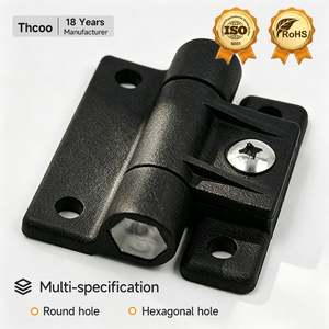 Bisagra <span class=keywords><strong>de</strong></span> Posicionamiento <span class=keywords><strong>de</strong></span> Plástico Negro Thcoo con Control <span class=keywords><strong>de</strong></span> Amortiguación, Ajustable 180 Grados, Bisagra <span class=keywords><strong>de</strong></span> Torque <span class=keywords><strong>de</strong></span> Plástico para Gabinetes, Bisagra <span class=keywords><strong>de</strong></span> Fricción - Product Image 1