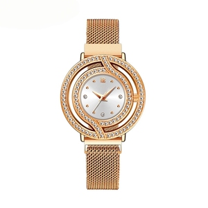 Reloj de Lujo con Diamantes de Imitación, Estilo Moderno 2026, Resistente al Agua, Cierre Magnético, para Mujer - Product Image 3