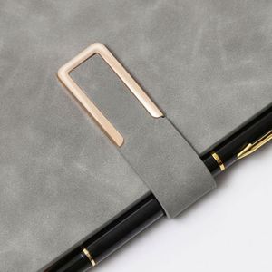 Custom A5 Binder Leather Business Notebook 100 Sheet PU Loose-<b>Leaf</b> Planner with Magnetic Buckle for School Use - Product Image 4