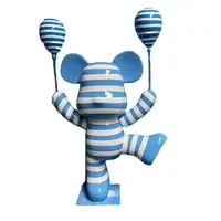 Mini Blue Gummy Bear Wall Statue Mini Blue Gummy Bear Wall Statue  [CANS238B-PG] - $90.00 : Behind the Fence Statues Gallery, Behind the Fence  Statues Gallery