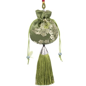 Traditional Chinese Herbal Sachet Round Pest And Moth Repellent For Wardrobe Car Gift With Embroidery Design - Product Image 5