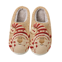 Chaussons de Noël en fourrure pour intérieur/extérieur, élégants, respirants, antidérapants, personnalisables avec logo, chauds et confortables