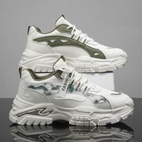 Chaussures de sport décontractées respirantes en maille de haute qualité pour hommes, vente en gros, plateforme de course, tendance étudiante, chaussures décontractées
