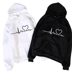 Outono Novas Mulheres Impressão Loose Hooded Sweater Atacado Logotipo Personalizado Mulheres Hoodies Sweater