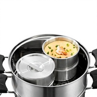 Bol à œufs vapeur en acier inoxydable avec couvercle, design minimaliste non toxique, bol à dessert et à soupe de 400-900 ml pour usage domestique et commercial