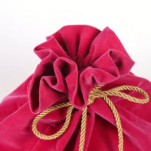 Mini pochette en daim pour bijoux, sac à poussière en velours de soie avec cordon à pompon, idéal pour cadeau de mariage - Product Image 4