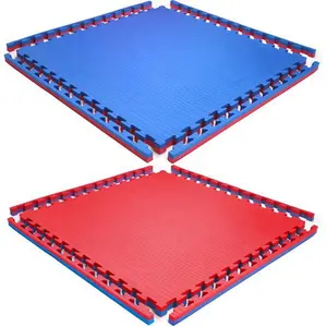 Aji Judo ocasión 100x100CM Mma Mats Ejercicios artes marciales lucha libre entrelazado Eva Puzzle 3cm piso Judo Mats Tatami