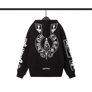 Nueva Sudadera con <span class=keywords><strong>Capucha</strong></span> Chrome Heart de Alta Calidad, Bordada e Impresa, 100% Algodón, Estilo Urbano Europeo Americano, Unisex, Corte Holgado - Product Image 2