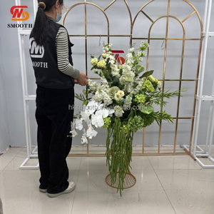 Decoración de Boda Elegante, Bola de Flores Artificiales Verdes, Hecha a Mano, Precio al por Mayor, Centro de Mesa de Seda para Eventos - Product Image 3