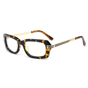 Vente en gros de nouvelles lunettes 2024 noires de haute qualité vintage lunettes d'âge design en acétate lunettes rectangulaires unisexes à petite monture - Product Image 6