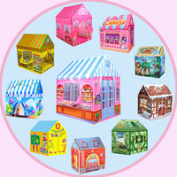 Tente de jeu Château de Princesse pour Enfants - Éducative, Durable, en Taffetas de Polyester, pour Intérieur et Extérieur, Une Chambre, Ventilée