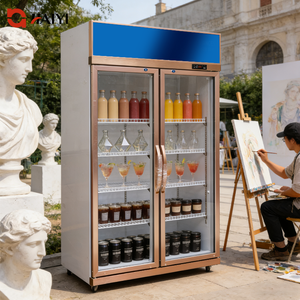 Armoire à boissons à refroidissement par air à température unique Réfrigérateur vertical Réfrigérateur à boissons à bière pour boissons énergisantes Bar à utiliser du <span class=keywords><strong>verre</strong></span> - Product Image 3