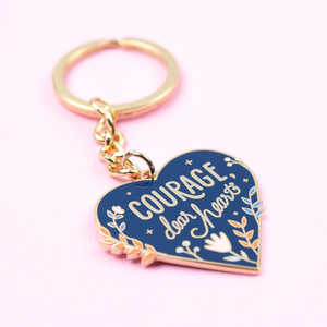 Porte-clés en <span class=keywords><strong>m</strong></span>étal personnalisé avec logo, style occidental en forme de cœur, porte-clés émaillé, logo personnalisé, porte-clés inspirant, courage - Product Image 6